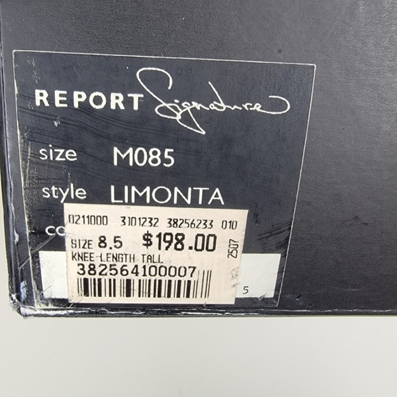 Report Signature Limonta knee length tall boot heels - Picture 6 of 6